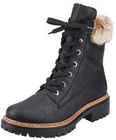 Winterboots RIEKER, Damen, Gr. 40, schwarz, Lederimitat, Schuhe Winterboots, mit