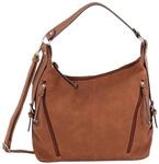 Hobo TOM TAILOR "CAIA Hobo bag", Damen, Gr. B/H/T: 37cm x 30cm x 14cm, braun
