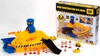 Spielzeug-Radlader KLEIN "Caterpilar CAT Sandbaustelle Mega", bunt (gelb, blau,