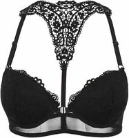 Push-up-BH LASCANA "Melissa", Damen, Gr. 80, Cup C, schwarz, Microtouch,