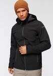 Softshelljacke ICEPEAK "ICEPEAK BRIMFIELD", Herren, Gr. 52, schwarz, Softshell,