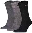 Kurzsocken PUMA "Socken 3er Pack", Damen, Gr. 35-38, bunt (dunkelgrau, grau,