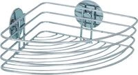Eckregal WENKO "Eckablage", silber (chrom), B:20cm H:10,5cm T:26,5cm, Stahl, Regale,