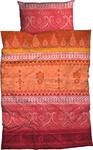 Bettw&auml;sche CASATEX "Indi", orange, B/L: 155cm x 220cm, 1 Stk., 1 Stk., Satin, B/L: