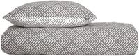 Bettw&auml;sche SCHIESSER "Mabel aus weicher Baumwolle mit abstraktem Muster", grau, B/L: