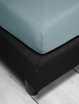 Spannbettlaken IRISETTE "Jupiter 8", gr&uuml;n (opal), L:200cm, Mako-Jersey,
