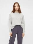 Sweatshirt PIECES "PCCHILLI LS SWEAT NOOS BC", Damen, Gr. XL, grau (light grau