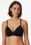 Soft-BH SCHIESSER "Invisible Soft", Damen, Gr. 85, Cup A, schwarz (000, schwarz),