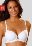 Schalen-BH LASCANA, Damen, Gr. 90, Cup G, wei&szlig;, Spitze, Obermaterial: 86% Polyamid