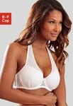 Schalen-BH LASCANA, Damen, Gr. 70, Cup D, wei&szlig;, Spitze, Obermaterial: 84% Polyamid,