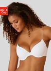 Schalen-BH LASCANA "T-Shirt-BH, Dirndl-BH, Ela", Damen, Gr. 70, Cup B, wei&szlig;,