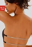 Push-up-BH LASCANA, Damen, Gr. 85, Cup A, schwarz, Microtouch, Obermaterial: 60%