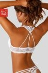 Push-up-BH LASCANA "BH mit B&uuml;gel, Spitzen-BH, mit Spitzenr&uuml;cken &