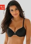 Schalen-BH LASCANA, Damen, Gr. 75, Cup D, schwarz, Microtouch, Obermaterial: 82%