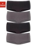 Panty LASCANA, Damen, Gr. 44/46, Jersey, schwarz (schwarz, anthrazit), Jersey,