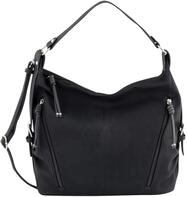 Hobo TOM TAILOR "CAIA Hobo bag", Damen, Gr. B/H/T: 37cm x 30cm x 14cm, schwarz,