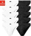 Slip H.I.S "M&auml;nner Unterhose", Herren, Gr. 7 (XL), 10 Stk., schwarz-wei&szlig;...
