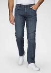 Straight-Jeans WRANGLER "Red Kabel", Herren, Gr. 33, L&auml;nge 34, grau (schwarz,