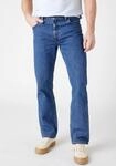Straight-Jeans WRANGLER "Red Kabel", Herren, Gr. 40, L&auml;nge 34, grau (stone,...