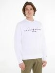 Sweatshirt TOMMY HILFIGER "TOMMY LOGO", Herren, Gr. XXL (56), wei&szlig;, Sweatware,
