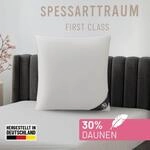 Federkopfkissen SPESSARTTRAUM "FIRST CLASS, Einzelkissen oder Doppelpack", wei&szlig;,