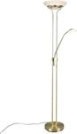 REALITY LEUCHTEN LED Stehlampe "Orson", grau (messingfarben), 1, H: 180cm,...