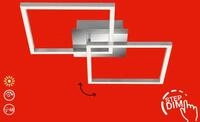 BRILONER LEUCHTEN LED Deckenleuchte "FRAME", silber (wei&szlig;, neutral), Leuchten, LED