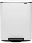 M&uuml;lleimer BRABANTIA "Bo Treteimer, 2 x 30L", wei&szlig;, B:54,1cm H:65,2cm T:36,3cm