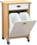 K&uuml;chenwagen KESPER "Rollwagen", braun (braun, wei&szlig;), B:50cm H:79cm T:37cm,