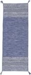 Teppich CARPETFINE "Kelim Azizi, auch als L&auml;ufer erh&auml;ltlich", blau, B:80cm H:5mm