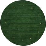 Wollteppich CARPETFINE "Gabbeh Uni, auch als L&auml;ufer und Rund erh&auml;ltlich", gr&uuml;n,
