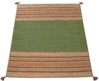 Teppich PACO HOME "Kilim 217", gr&uuml;n, B:120cm H:12mm L:170cm, Baumwolle, Teppiche,
