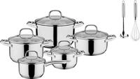 Topf-Set GSW "Trentino", silber (edelstahlfarben), T&ouml;pfe, Topf-Set, Induktion