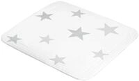 Duscheinlage KLEINE WOLKE "Stars", grau (wei&szlig;, grau), B:55cm L:55cm, Kunststoff,