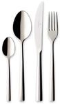 Besteck-Set VILLEROY & BOCH "Tafelbesteck Piemont 4er Set silber", silber,