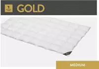 G&auml;nsedaunenbettdecke SPESSARTTRAUM "Gold", wei&szlig;, B:155cm L:200cm, Bettdecken Bezug: