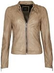 Lederjacke MAZE "Lederjacke Lindsay", Damen, Gr. XXL, beige, Obermaterial: 100%