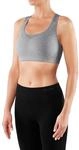 Sport-BH FALKE "Madison Low Support", Damen, Gr. XS, N-Gr, grau (grau, heather