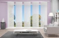 Schiebegardine VISION S "5ER SET ROM" Gr. 1, wei&szlig;, B:60cm H:260cm, Polyester,