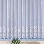 Gardine WECKBRODT "Basel" Gr. 1, wei&szlig;, B:300cm H:90cm, Jacquard, Obermaterial: 100%