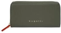Geldb&ouml;rse BUGATTI "ELLA", Damen, gr&uuml;n, Kunstfaser, leicht gl&auml;nzend, unifarben,