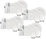 Geschirr-Set VILLEROY & BOCH "Starter-Set Wonderful World 36er Set wei&szlig;", wei&szlig;, 36,