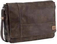 Messenger Bag CAMEL ACTIVE "Laos", Herren, Gr. B/H/T: 40cm x 28cm x 13cm, braun,