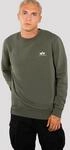Sweatshirt ALPHA INDUSTRIES "Basic Sweater small Logo", Herren, Gr. S, gr&uuml;n (schwarz