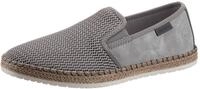 Espadrille RIEKER, Herren, Gr. 45, grau, Nubuklederimitat, Textil, Schuhe Espadrille,