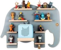 Wandregal BOARTI "Regal Elefant Kinder Toniebox Tonies Figuren", grau, B:54cm T:19cm,