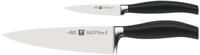 Messer-Set ZWILLING "***** FIVE STAR", schwarz, Stahl, Kochmesser-Sets, Messer-Set,