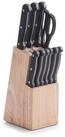 Messerblock ZELLER PRESENT, braun, B:9cm H:32,5cm L:12cm, Messerbl&ouml;cke, Messerblock,