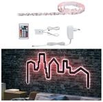 PAULMANN LED-Streifen "Function FlexLED 3D Set 1,5m RGB 11W 230V/24V 24VA Wei&szlig;",