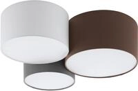 EGLO Deckenleuchte "PASTORE", wei&szlig; (wei&szlig;, anthrazit, braun, grau), 3, H: 25,5cm, 1